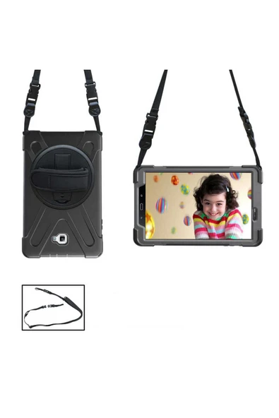 KILIFTECH Galaxy Tab A T580 10.1 Zore Defender Tablet Silikon - Siyah - 5