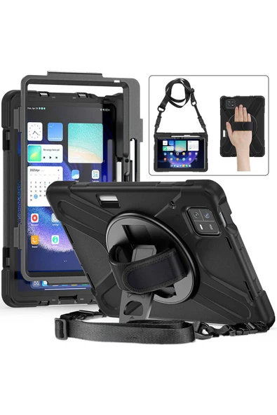 Ardemix Pad 6 Zore Defender Tablet Silikon - Siyah - Resim 3