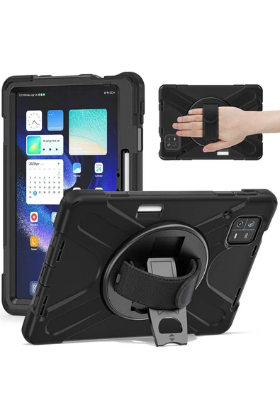 Ardemix Pad 6 Zore Defender Tablet Silikon - Siyah - Resim 6