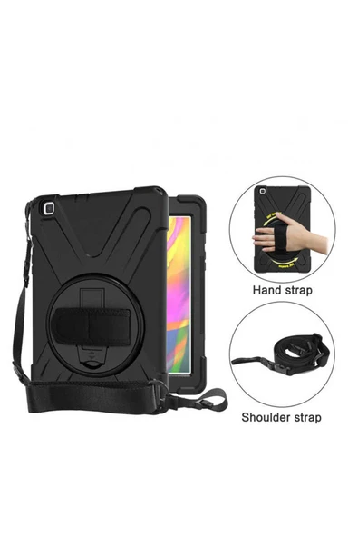 FLYGIFTS Galaxy T720 Tab S5E Zore Defender Tablet Silikon - Siyah - 5