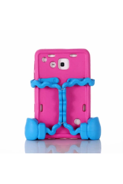 KILIFTECH Galaxy Tab 4 7.0 T230 Zore Eva Boxer Tablet Silikon - Pembe Koyu ürün görseli