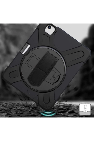 FLYGIFTS iPad Air 10.9 2022 (5.Nesil) Zore Defender Tablet Silikon - Siyah - 5