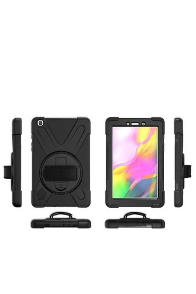 KILIFTECH Galaxy Tab A 8.0 (2019) T290 Zore Defender Tablet Silikon - Siyah - Resim 3