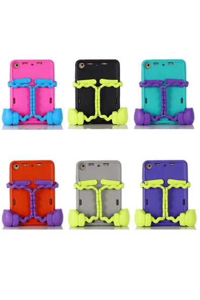 talazan Mini 1 TLZN Eva Boxer Tablet Silikon - Pembe Koyu - Resim 3