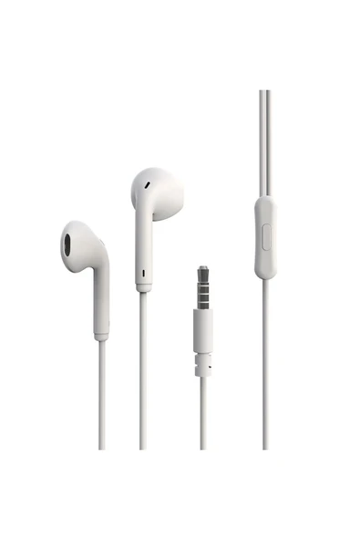 BULUT AKSESUAR ER06 3.5mm Kulaklık-Beyaz