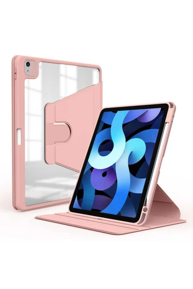 KILIFTECH iPad 11.Nesil 2025 Kılıf Zore Nayn Dönebilen Standlı Kılıf - Pembe ürün görseli