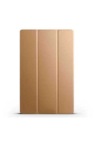 KILIFTECH Galaxy Tab S10 Plus Zore Smart Cover Standlı 1-1 Kılıf - Gold