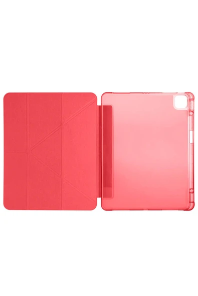 FLYGIFTS iPad Air 13 2025 M3 Kılıf Zore Tri Folding Kalem Bölmeli Standlı Kılıf - Koyu Yeşil - 5