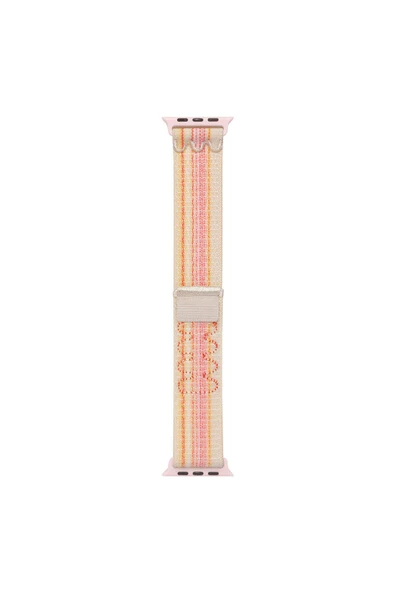 HAKTAN KILIF Watch 7 41mm Uyumlu KRD-91 Hasır Kordon Strap Kayış CLO- Pembe ürün görseli