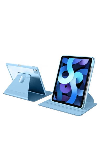 KILIFTECH iPad Air 11 2025 M3 Kılıf Zore Nayn Dönebilen Standlı Kılıf - Pembe - Resim 3