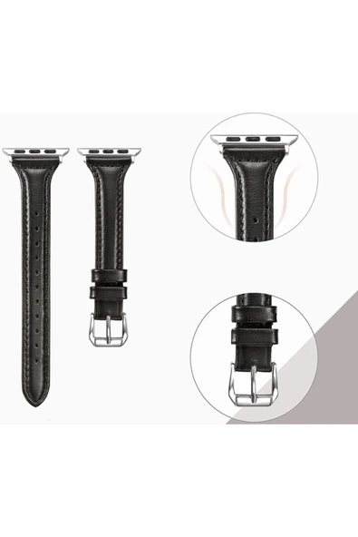 mobrika Watch 40mm Uyumlu KRD-28 Deri MBRK Kordon-Kahverengi - Resim 8