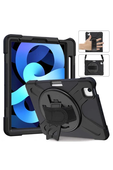 KILIFTECH iPad Air 11 2025 M3 Zore Defender Tablet Silikon - Siyah - 3