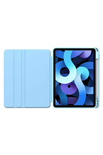 KILIFTECH iPad 11.Nesil 2025 Kılıf Zore Nayn Dönebilen Standlı Kılıf - Mavi Açık - Resim 6