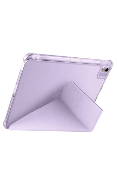 KILIFTECH iPad Air 11 2025 M3 Kılıf Zore Tri Folding Kalem Bölmeli Standlı Kılıf - Siyah - Resim 5
