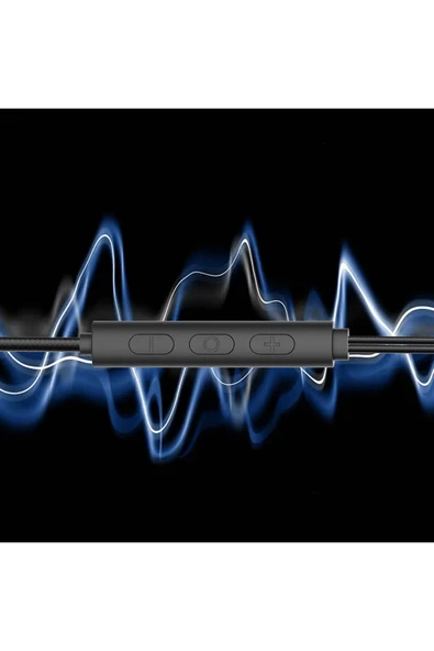 LEXROO Zore ER-10 SQ Surround 3D Hi-Res Magnetik Özellikli 3.5mm Kablolu Kulak İçi Kulaklık-Siyah - 3
