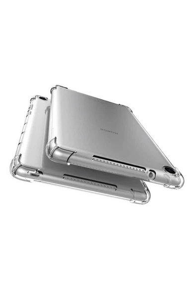 RiseOfGLC iPad 10.2 (8.Nesil) Kılıf Zore Tablet Nitro Anti Shock Silikon Kapak - Renksiz - Resim 2