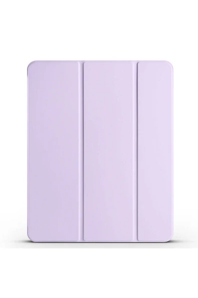 KILIFTECH iPad Air 11 2025 M3 Zore Smart Cover Kalem Bölmeli Standlı 1-1 Kılıf - Lila - 1