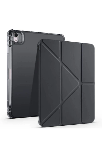 KILIFTECH iPad Air 11 2025 M3 Kılıf Zore Tri Folding Kalem Bölmeli Standlı Kılıf - Siyah ürün görseli