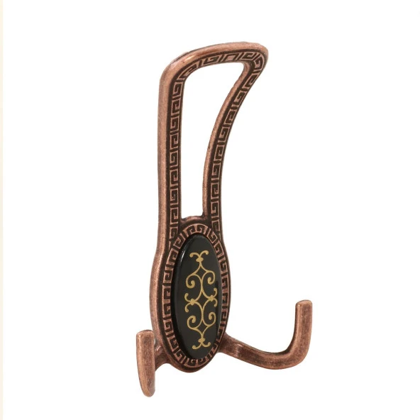 Seçil Portmanto Vestiyer Duvar Askısı Dolap Elbise Askılığı Antik Bakır - 3