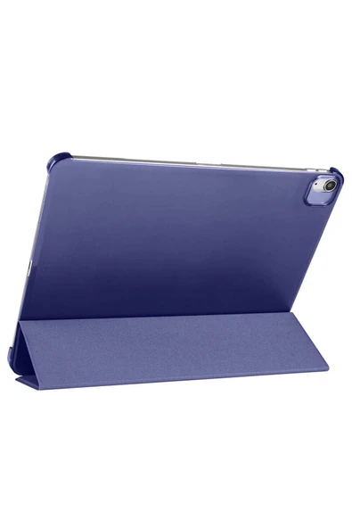KILIFTECH iPad Air 13 2025 M3 Zore Smart Cover Kalem Bölmeli Standlı 1-1 Kılıf - Pembe Koyu - 6