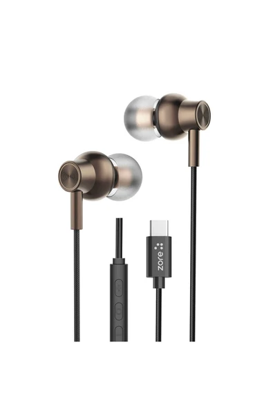 zore ER-09 SQ Surround 3D Hi-Res Magnetik Özellikli Type-C Kablolu Kulak İçi Kulaklık-Siyah