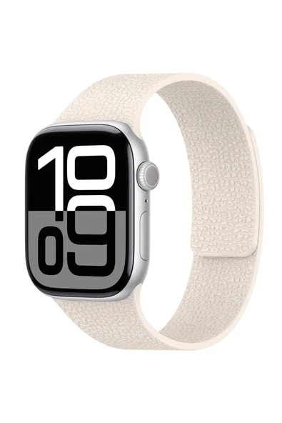 Teknova Watch Ultra 49mm TKNV KRD-136 Kabartma Desenli Silikon Kordon - Açık Yeşil - Resim 2