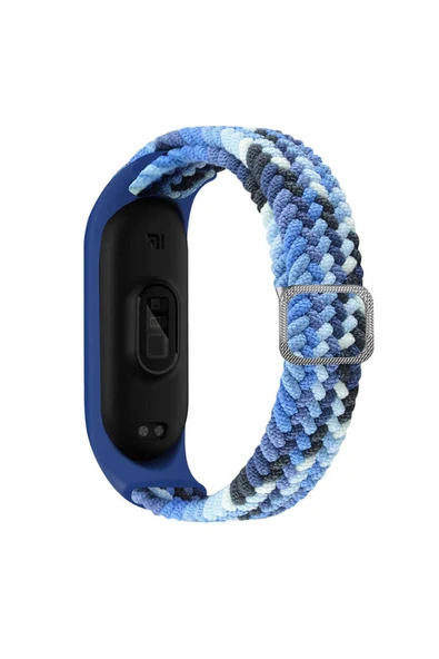 zore Xiaomi Mi Band 5 Uyumlu KRD-49 Örgü Zore Kordon-Gri - 2