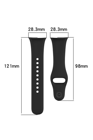 Atlas Xiaomi Redmi Watch 3 Uyumlu KRD-81 Uyumlu Zore Kordon-Koyu Yeşil - Resim 7