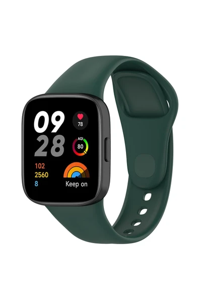 Atlas Xiaomi Redmi Watch 3 Uyumlu KRD-81 Uyumlu Zore Kordon-Koyu Yeşil ürün görseli