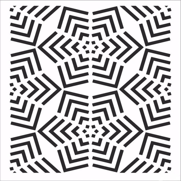 HDM148 Home Dekor Midi Stencil (25X25)