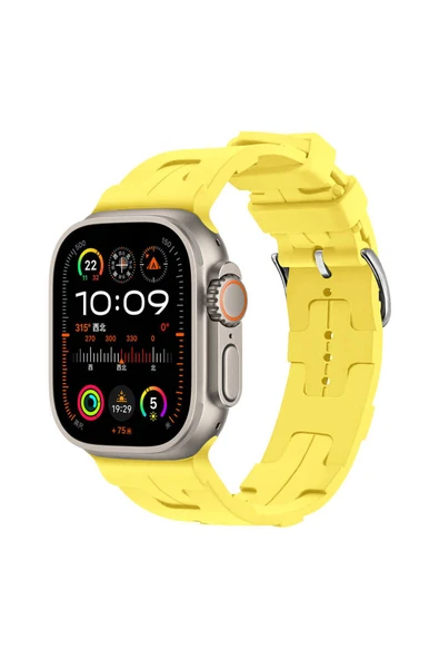 Atlas Watch Ultra 49mm KRD-92 Uyumlu Zore Kordon-Sarı ürün görseli