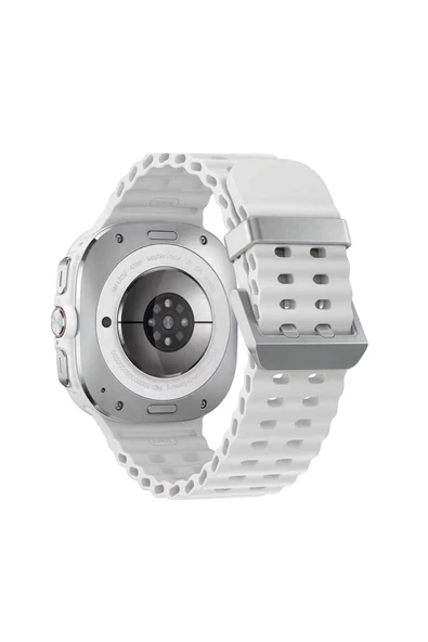 Goktugaksesuar Galaxy Watch Ultra 47mm Zore KRD-118 Tırtıklı Tasarım Silikon Kordon-Starlight - Resim 4