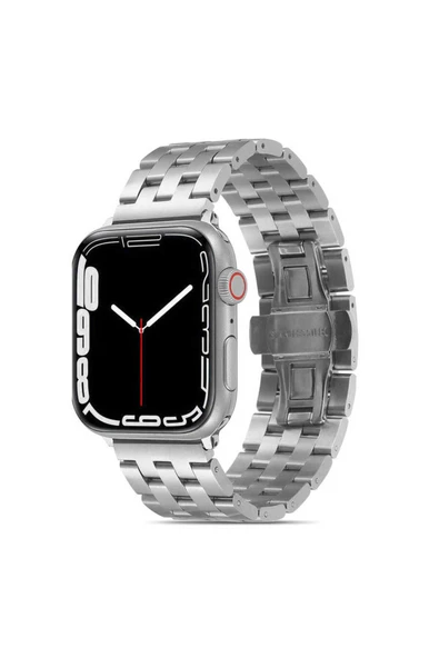 zore Watch 44mm Uyumlu KRD-20 Metal Zore Kordon-Gümüş ürün görseli