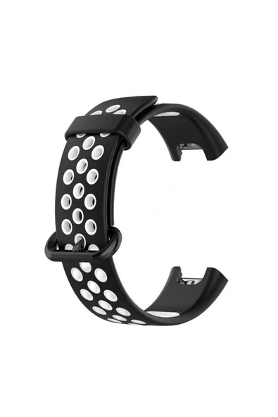 zore Xiaomi Redmi Watch 2 Lite KRD-02 Uyumlu Zore Kordon Siyah-Kırmızı - Resim 7