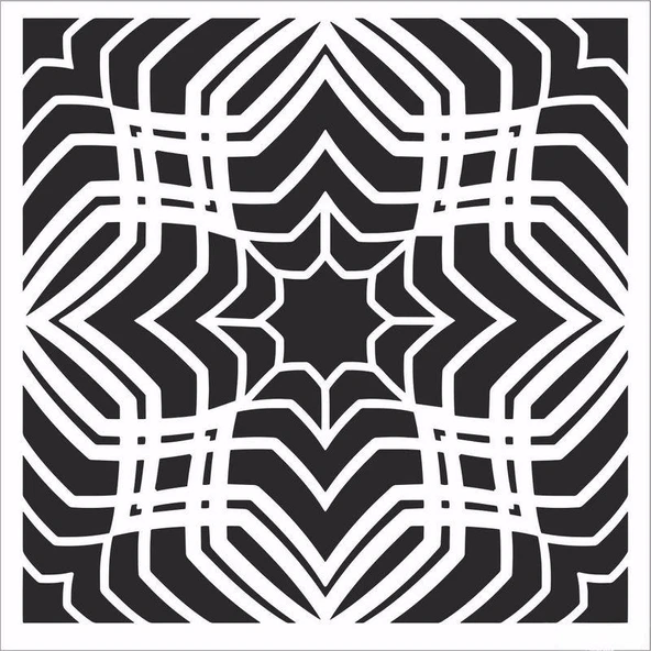 HOME DECOR MİNİ STENCIL HDM-149 25X25