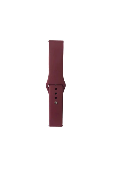 InnoCase Gear S2 Band Serisi 20mm Klasik Kordon Silikon Strap Kayış-Red Wine - 1