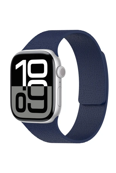 KILIFTECH Watch 42mm KTH KRD-136 Kabartma Desenli Silikon Kordon - Yeşil - Resim 2