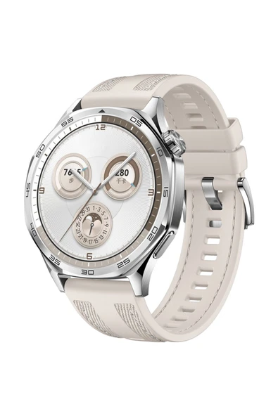 zore Huawei Watch GT 5 Uyumlu Zore KRD-128 Silikon Kordon-Krem ürün görseli