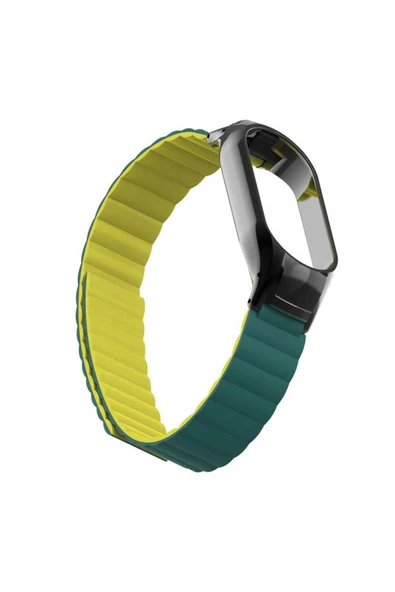 zore Xiaomi Mi Band 7 Uyumlu KRD-69 Zore Kordon Açık Yeşil - Resim 6