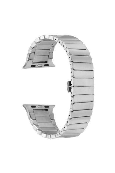 zore Watch 7 45mm Kordon Uyumlu KRD-79 Metal Strap Kayış CLO- Gri - Resim 6