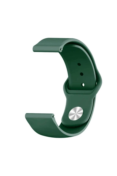 darinza Huawei GT4 41mm KRD-11 18mm Silikon Kordon-Koyu Yeşil - 1