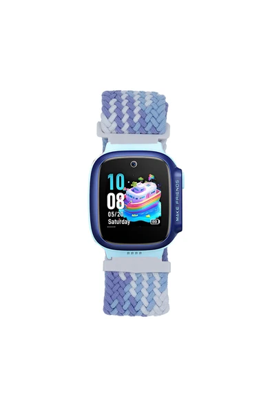 TECNOGELİŞEN Huawei Watch GT5 41mm TCG KRD-139 18mm Çocuklara Özel Örgü Kordon - Lila ürün görseli