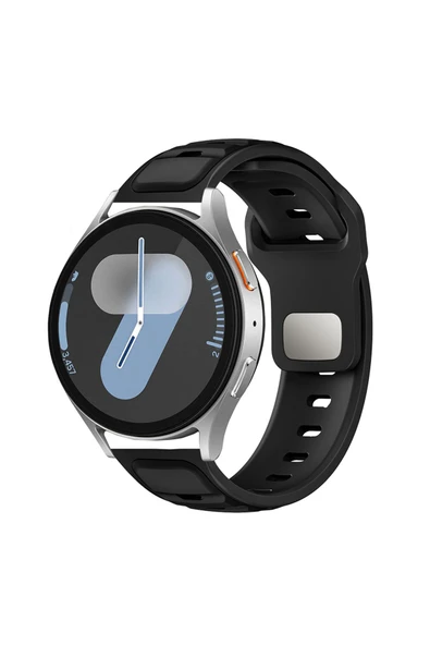 GNG HOME Amazfit Pace GNGH KRD-135 22mm Silikon Kordon Strap Kayış - Açık Mavi-Gri - Resim 2