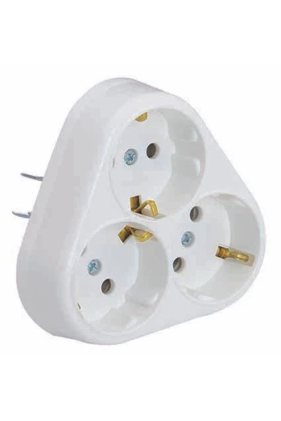 VİP AYDINLATMA 3'lü Sıva Altı Topraklı Priz (1 Adet) - Resim 2