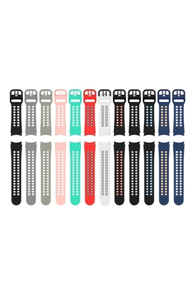 zore Galaxy Watch 4 Classic 46mm Krd-02 Uyumlu Kordon Dzc Mavi-sarı - Resim 8