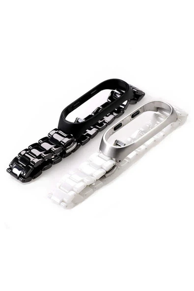 LEXROO Xiaomi Mi Band 3 Uyumlu KRD-21 Metal Kordon-hlp-Gümüş - 5