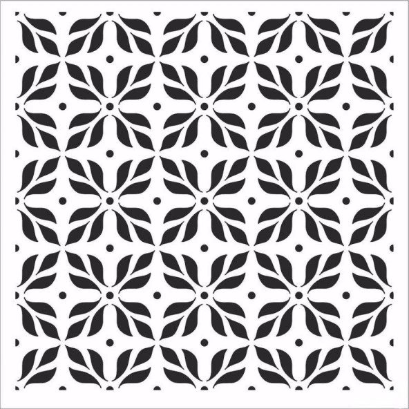HOME DECOR MİNİ STENCIL HDM-152 25X25