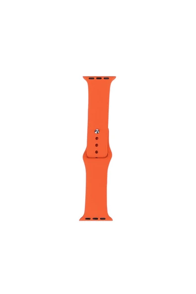 zore Watch 44mm Uyumlu Band Serisi Klasik Kordon Silikon Strap Kayış-Fesh Orange ürün görseli