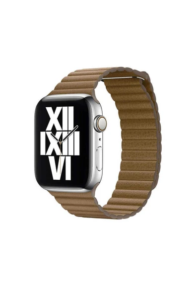 TECNOGELİŞEN Watch 38mm Uyumlu KRD-09 Deri Lop TCG Kordon Kahverengi ürün görseli