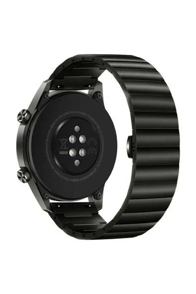 Goktugaksesuar Galaxy Watch 46mm (22mm) Uyumlu KRD-16 Metal Zore Kordon-Beyaz - Resim 8